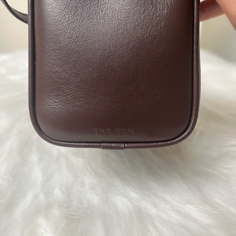 The Row 90’s皮革包 烏木棕色-2