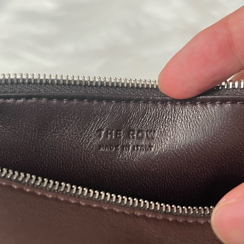 The Row 90’s皮革包 烏木棕色-4