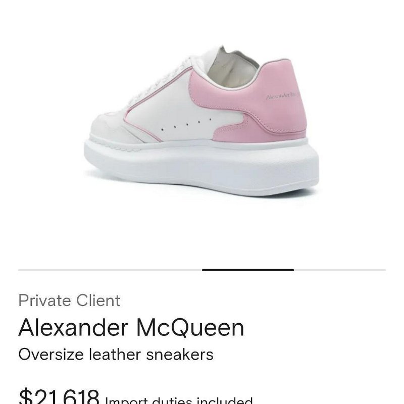 💎Han's house精品服飾💎ALEXANDER MCQUEEN MCQ Oversize 小牛皮 厚底 休閒鞋 現貨 39 原價21600-4