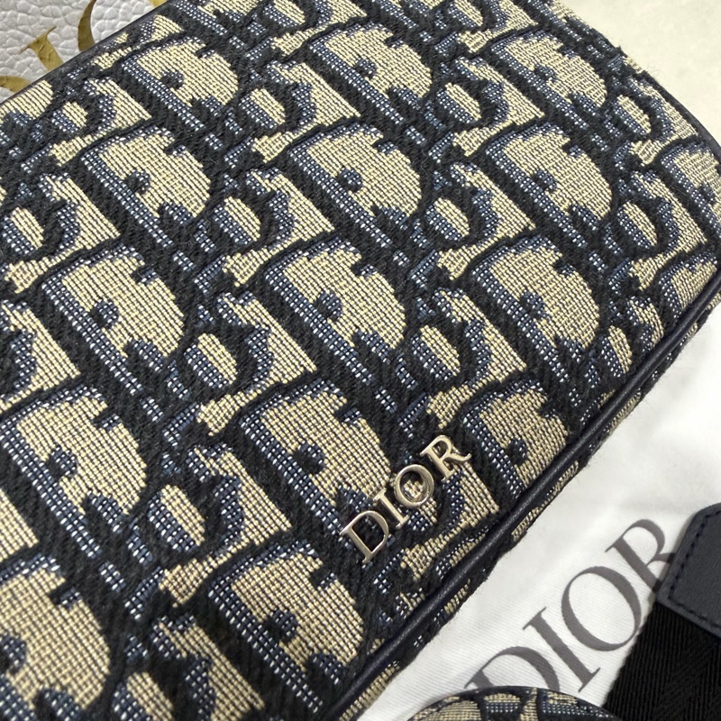 Dior Oblique 經典老花緹花二合一斜背包-8
