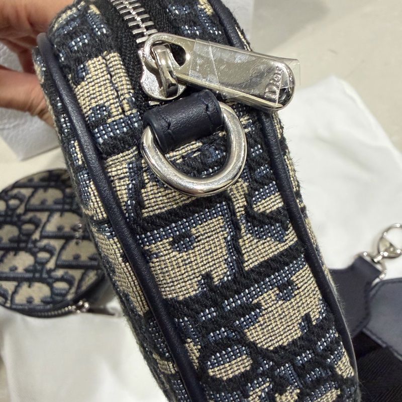 Dior Oblique 經典老花緹花二合一斜背包-12