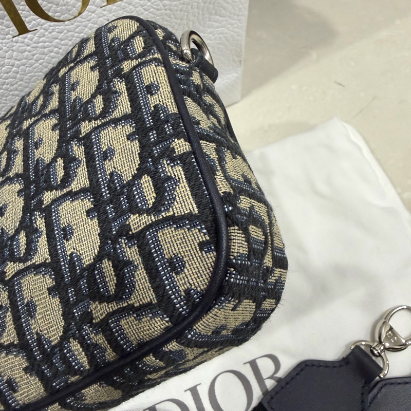 Dior Oblique 經典老花緹花二合一斜背包-15