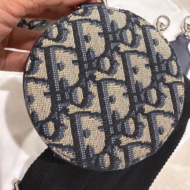 Dior Oblique 經典老花緹花二合一斜背包-19