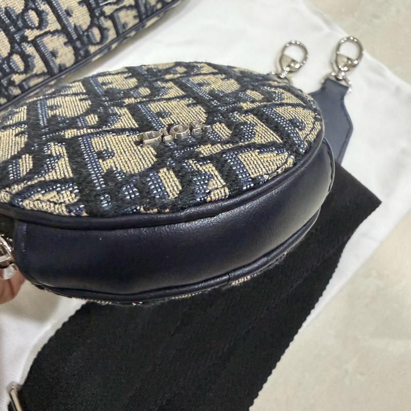 Dior Oblique 經典老花緹花二合一斜背包-21