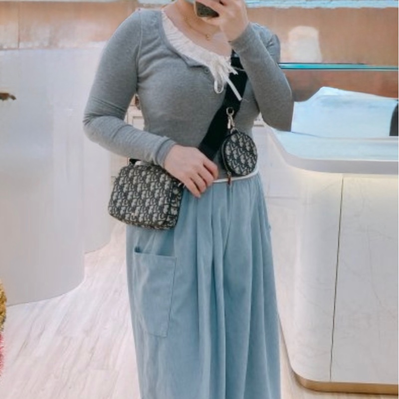 Dior Oblique 經典老花緹花二合一斜背包-26