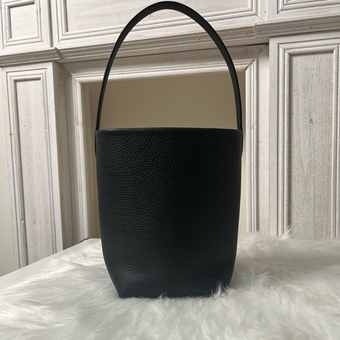 The Row N/S Park Tote Bag 小號 皮革托特包 黑色