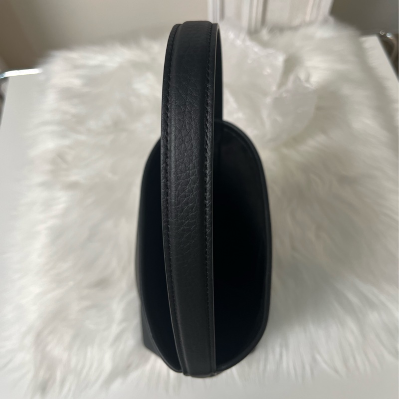 The Row N/S Park Tote Bag 小號 皮革托特包 黑色-2