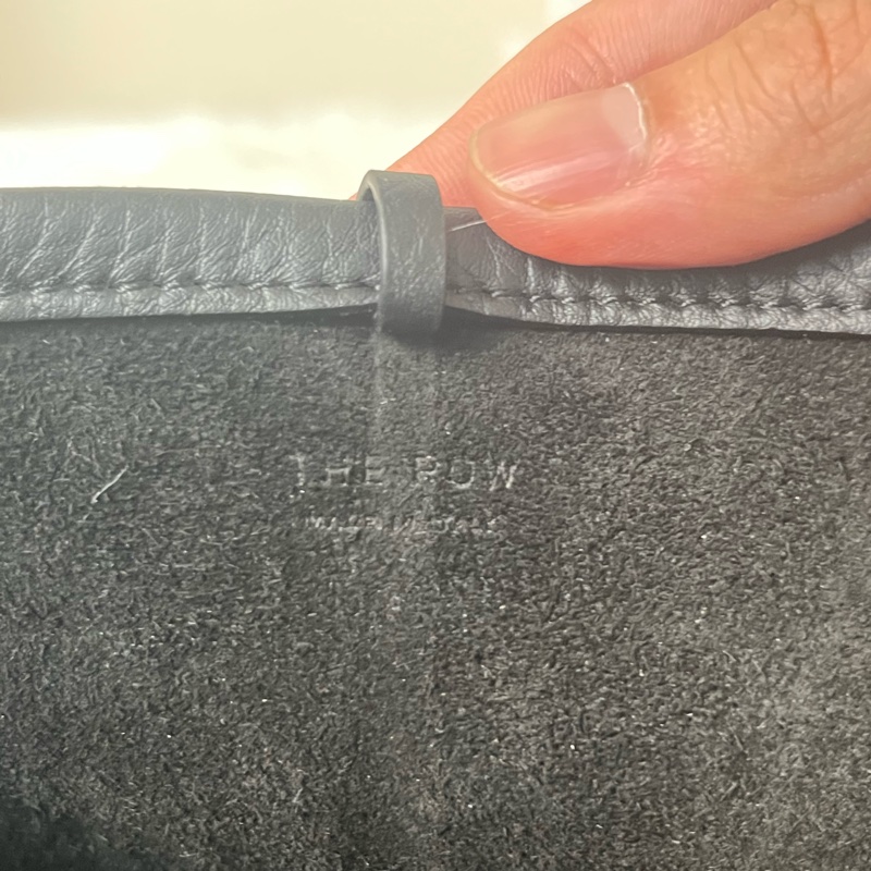 The Row N/S Park Tote Bag 小號 皮革托特包 黑色-3