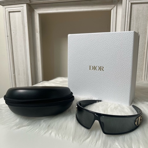 Dior VeryDior M1U 黑色一片式墨鏡髮箍