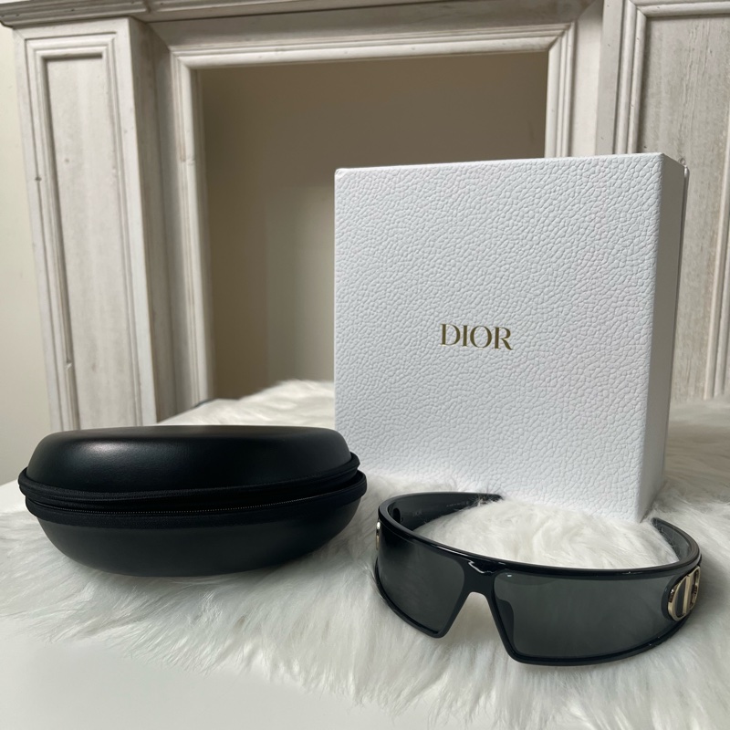 Dior VeryDior M1U 黑色一片式墨鏡髮箍-0