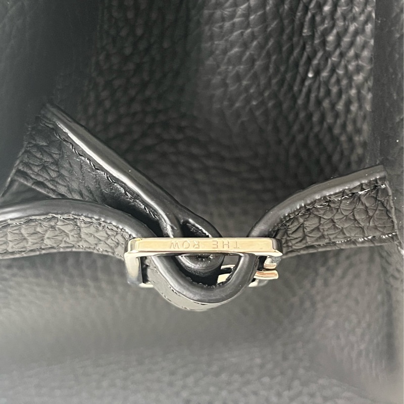 The Row Margaux 10 小牛皮 手提單肩包 黑色-1