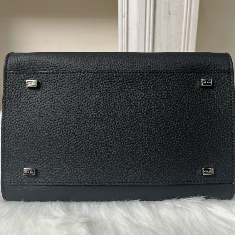 The Row Margaux 10 小牛皮 手提單肩包 黑色-3