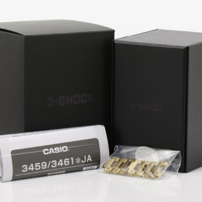 卡西歐 G-SHOCK 全金屬 5000 系列 GMW-B5000GD-9JF 黑金不鏽鋼男士數位手錶-7