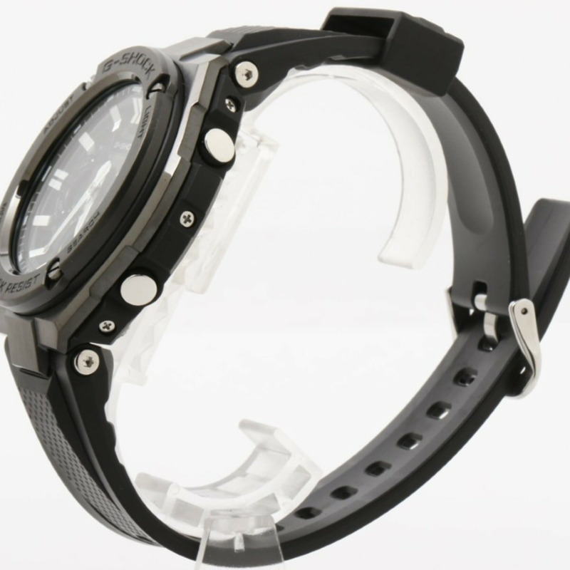 卡西歐 G-SHOCK G-STEEL GST-W100 系列 GST-W110MS-1AJF 黑色樹脂/不鏽鋼男士手錶-1