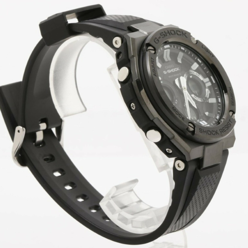 卡西歐 G-SHOCK G-STEEL GST-W100 系列 GST-W110MS-1AJF 黑色樹脂/不鏽鋼男士手錶-2