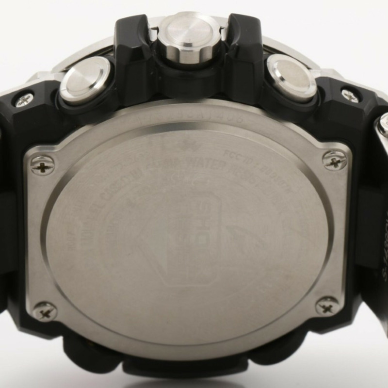 卡西歐 G-SHOCK G-STEEL GST-B100 系列 GST-B100D-1AJF 黑色銀色樹脂/不鏽鋼男士模擬手錶-3