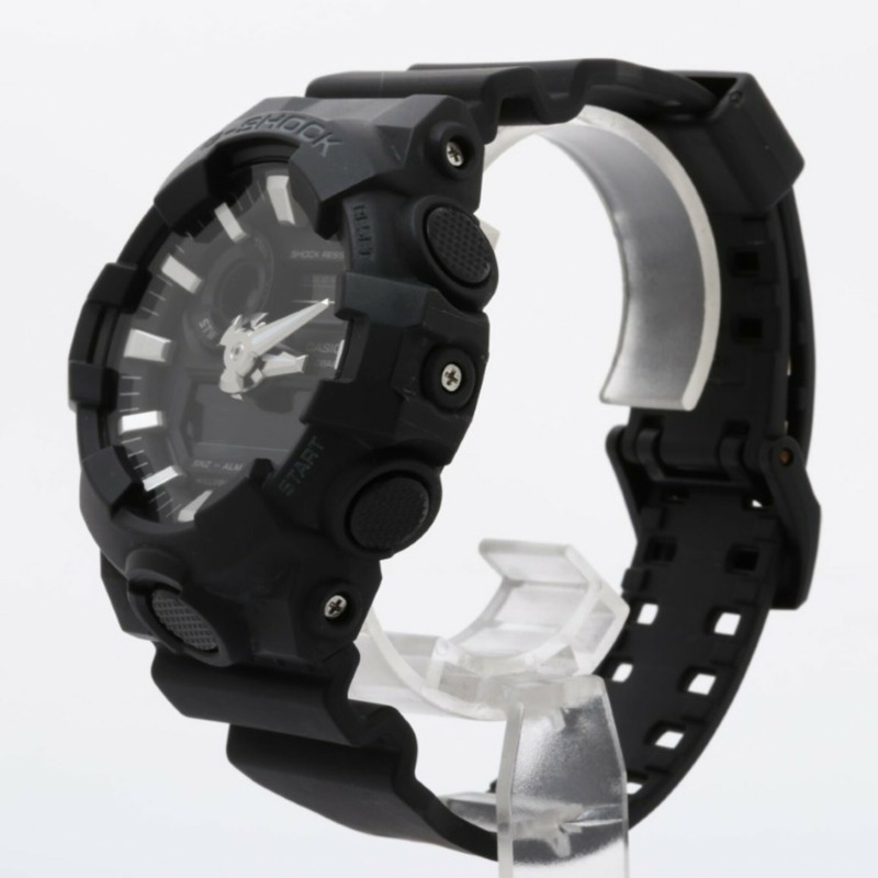 卡西歐 G-SHOCK GA-700 系列 GA-700-1BJF 黑色樹脂男士手錶（指針/數位雙顯）-1