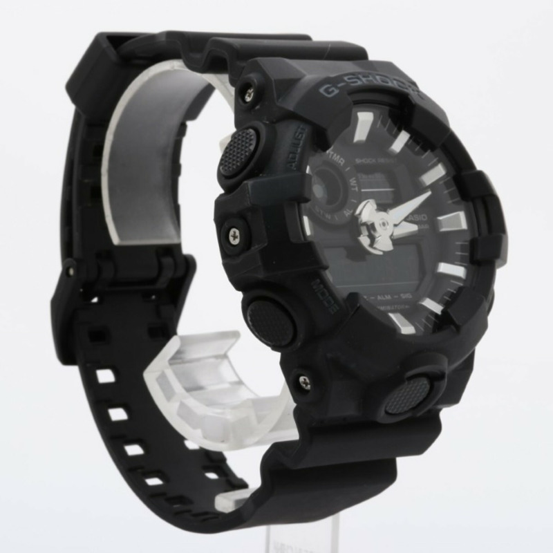 卡西歐 G-SHOCK GA-700 系列 GA-700-1BJF 黑色樹脂男士手錶（指針/數位雙顯）-2