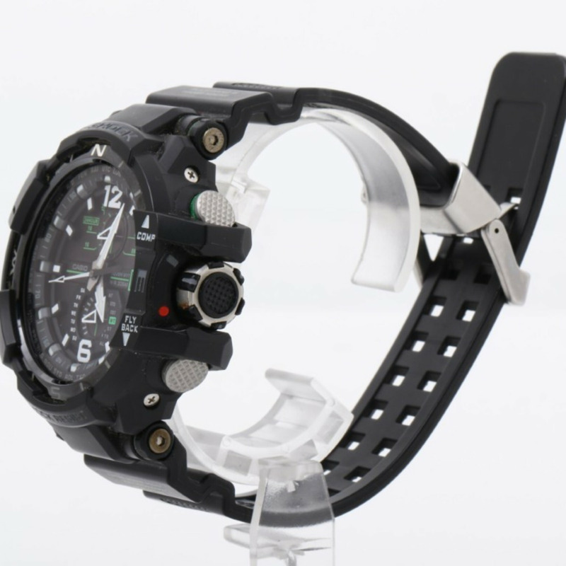 卡西歐 G-SHOCK MASTER OF G - AIR GRAVITYMASTER GW-A1100-1A3JF 黑色樹脂男士模擬手錶-1