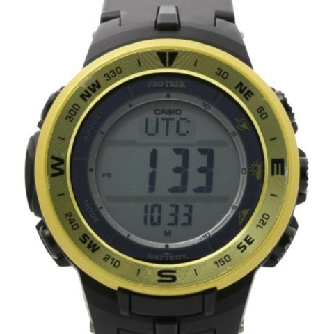 卡西歐 PRO TREK Climber 系列 PRG-330 數位手錶，黃/黑，樹脂/鋁合金，男士款