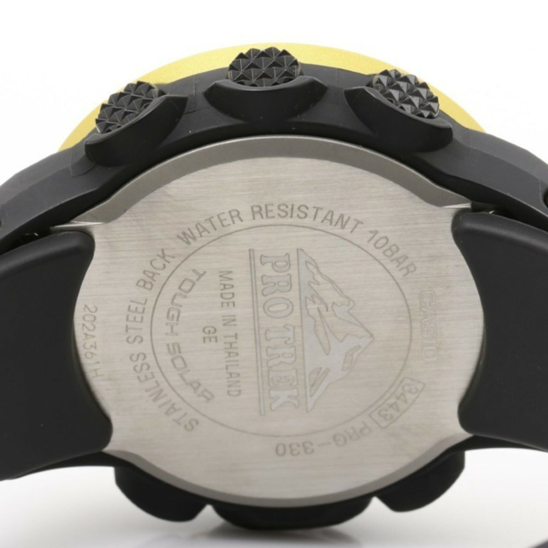 卡西歐 PRO TREK Climber 系列 PRG-330 數位手錶，黃/黑，樹脂/鋁合金，男士款-3