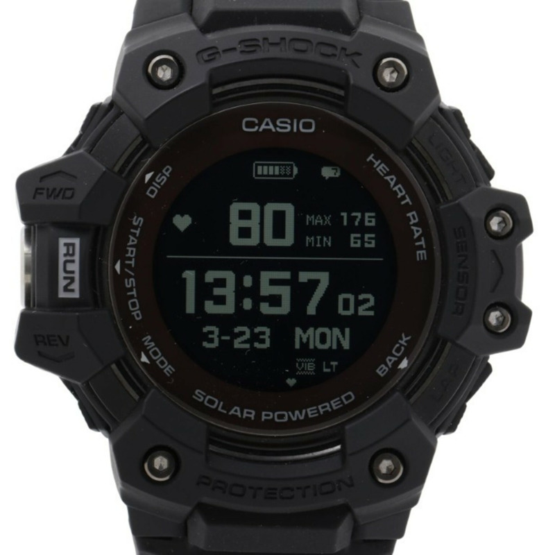 卡西歐 G-SHOCK G-SQUAD GBD-H1000 系列 GBD-H1000-1JR 黑色樹脂/不鏽鋼男士數位手錶-0