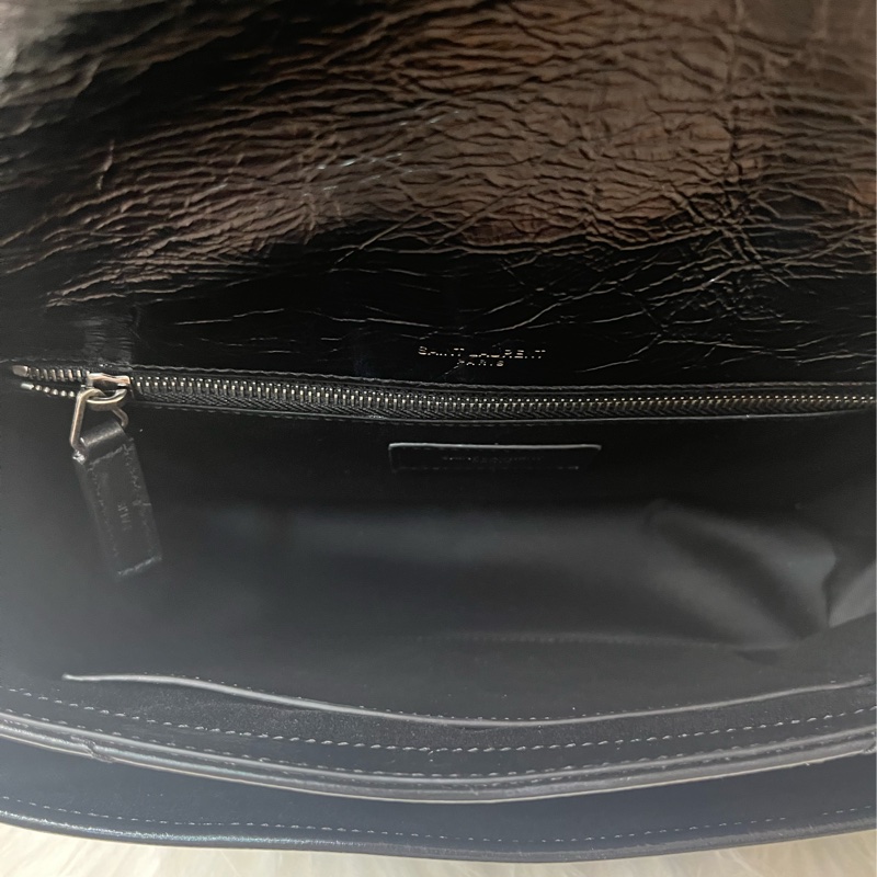 聖羅蘭YSL Niki Medium復古皮革包 中號 黑色-2