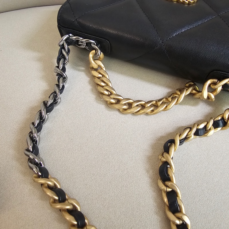 Chanel 19woc 黑金-7
