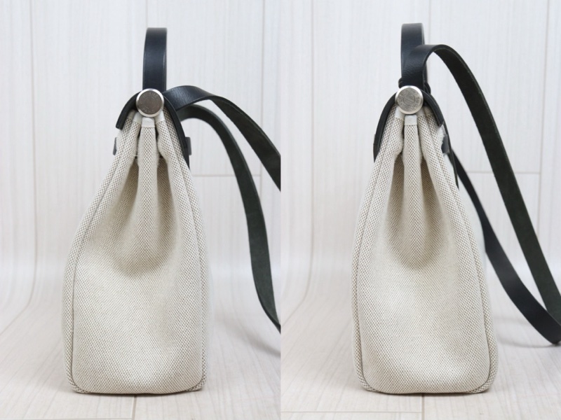 Hermes Herbag 31 黑色皮革 （附黑白替換袋）-4