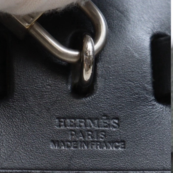 Hermes Herbag 31 黑色皮革 （附黑白替換袋）-15