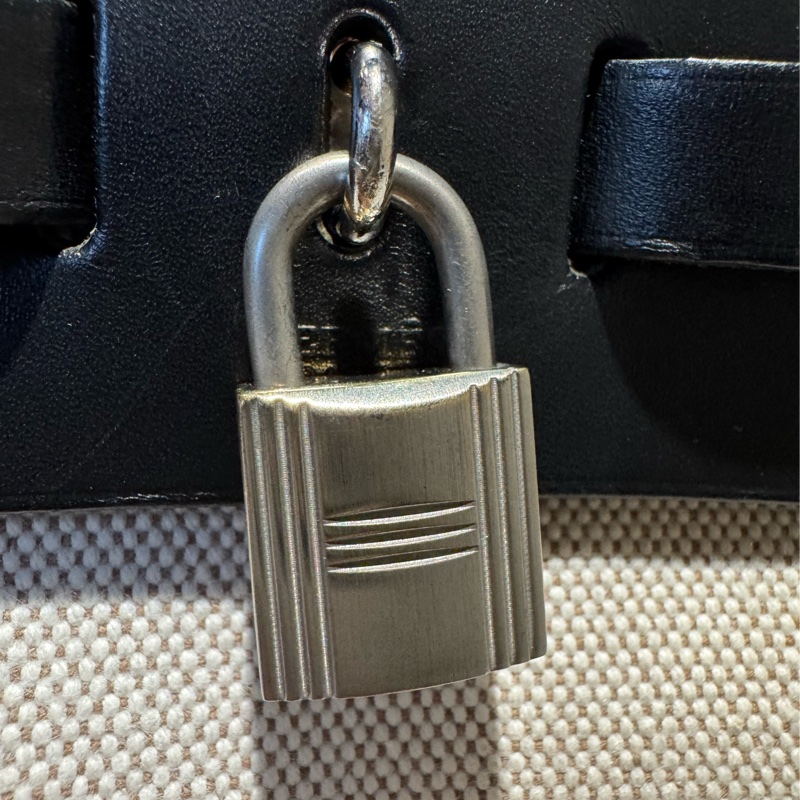 Hermes Herbag 31 黑色皮革 （附黑白替換袋）-27