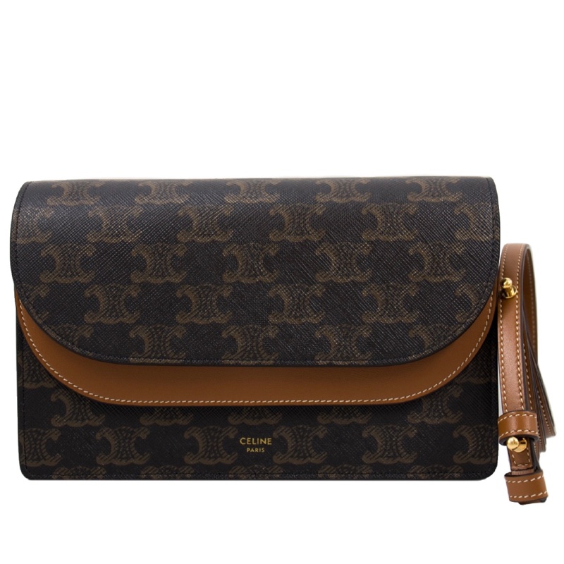 全新🤎CELINE TRIOMPHE WOC｜信封包-3