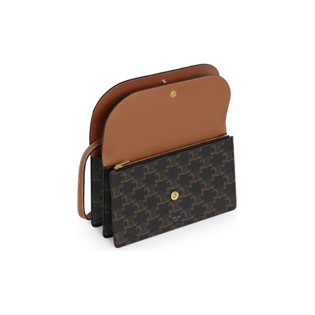 全新🤎CELINE TRIOMPHE WOC｜信封包-4
