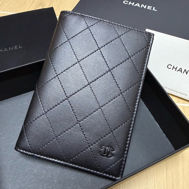 Chanel 全黑護照套 Passport Holder-0