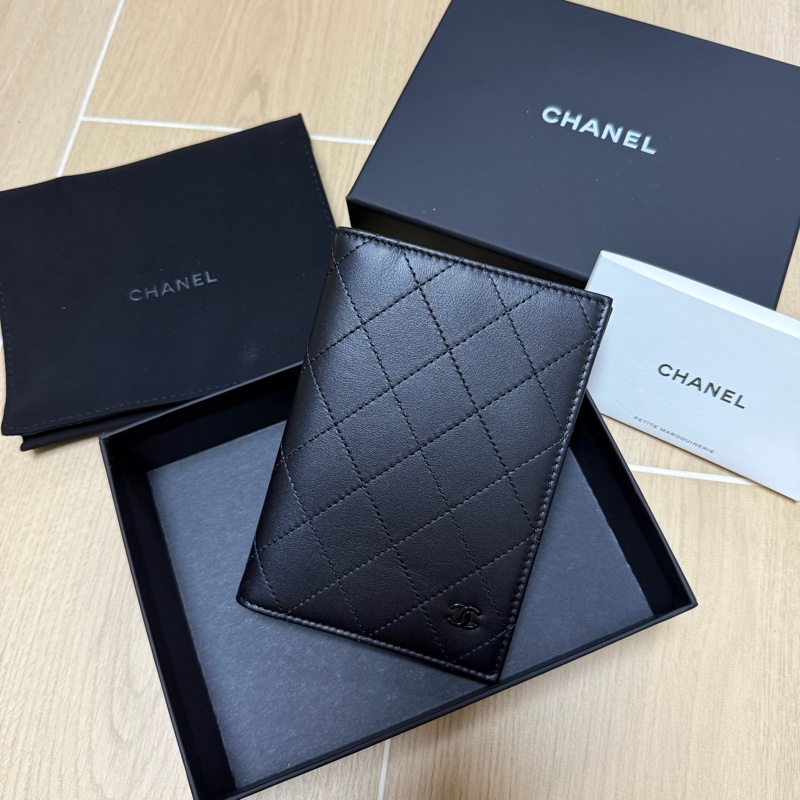 Chanel 全黑護照套 Passport Holder-1