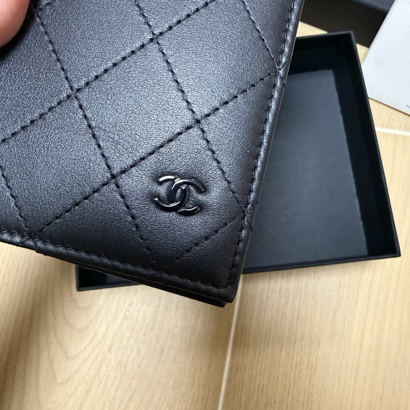 Chanel 全黑護照套 Passport Holder-4