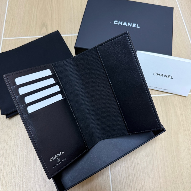 Chanel 全黑護照套 Passport Holder-5
