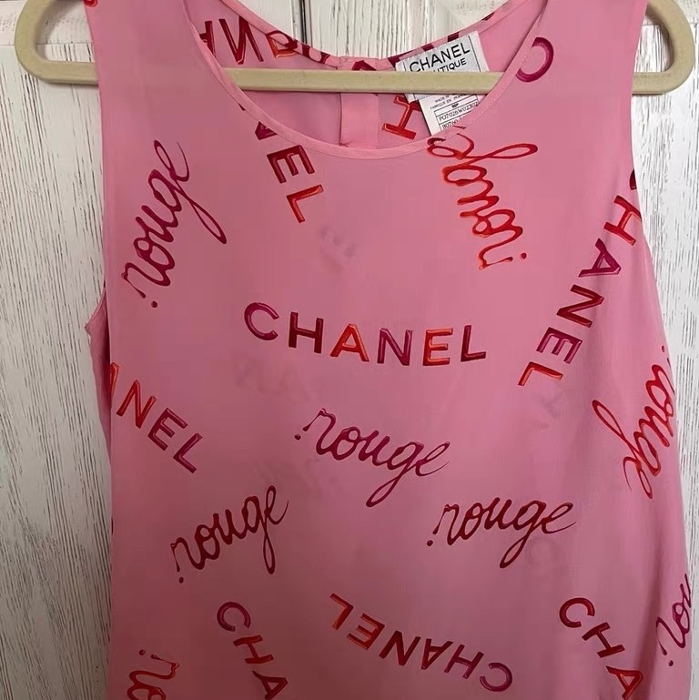 Chanel真絲中古背心44碼-0