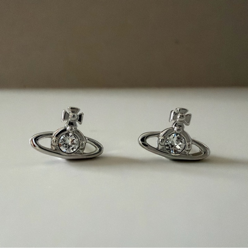 Vivienne Westwood 🪐基本款 經典單鑽土星 Nano Solitaire-1