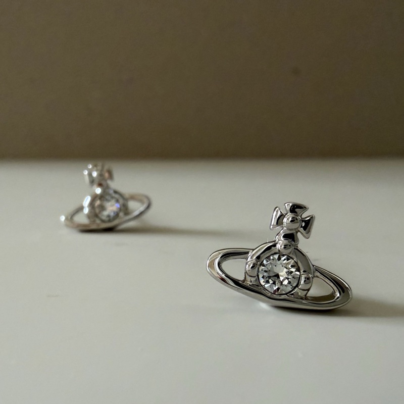 Vivienne Westwood 🪐基本款 經典單鑽土星 Nano Solitaire-2