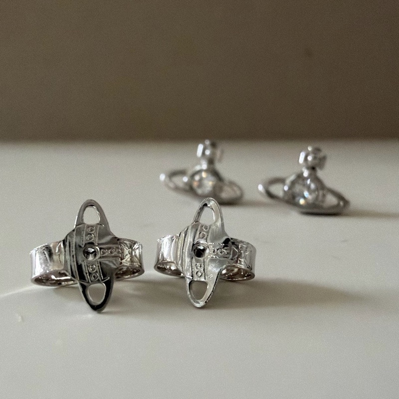 Vivienne Westwood 🪐基本款 經典單鑽土星 Nano Solitaire-4