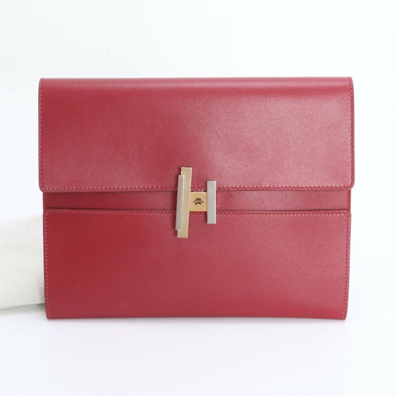 愛馬仕 Cinetic 皮革手拿包，副包，真皮，女士-0