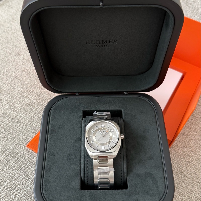 Hermes 愛馬仕H08 42mm磨砂鈦金屬 男士手錶-2