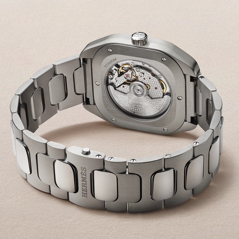 Hermes 愛馬仕H08 42mm磨砂鈦金屬 男士手錶-3