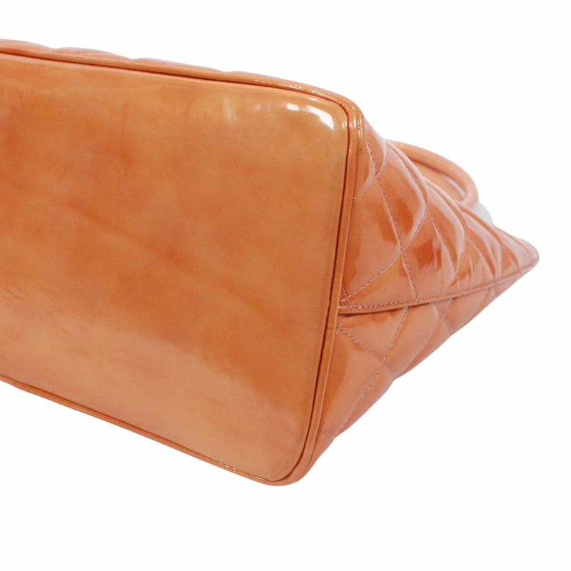 香奈兒復刻版手提包，漆皮，橘色，女士-4