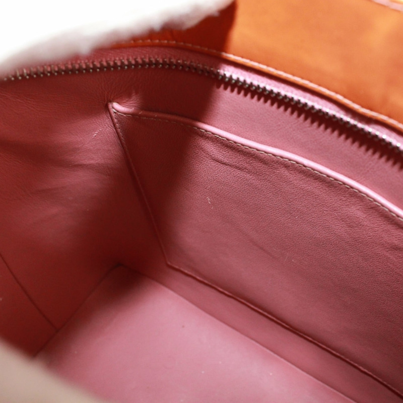 香奈兒復刻版手提包，漆皮，橘色，女士-10