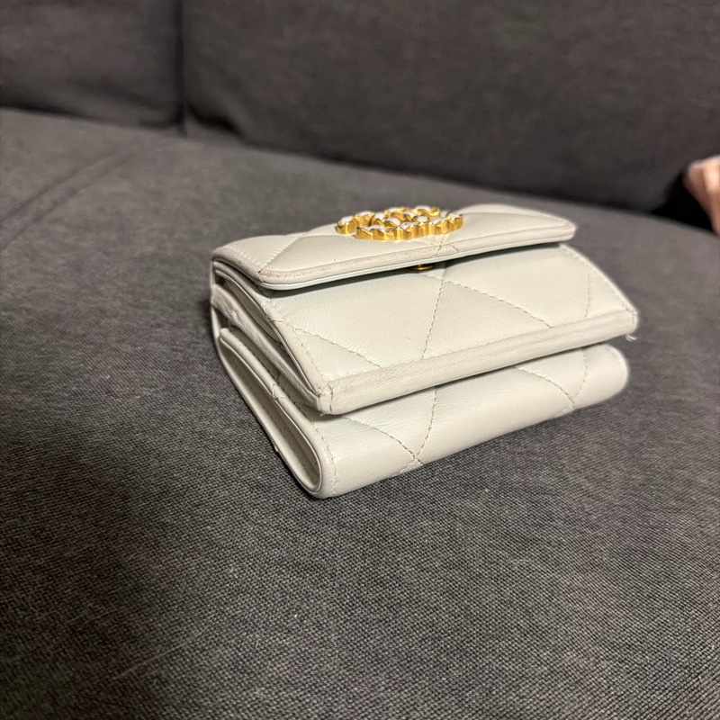 CHANEL香奈兒經典19 三折迷你短夾-12