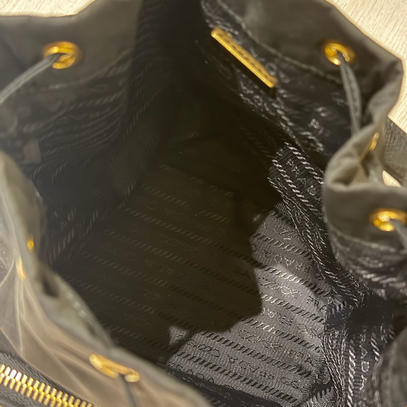 Prada Duet Re-Nylon 水桶袋 尼龍小水桶 水桶包 黑-15