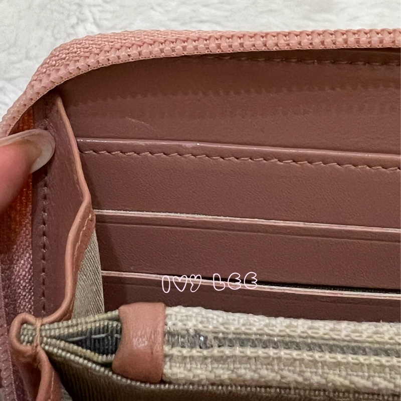 CHANEL 16開 金屬皮革 粉色 BOY 拉鍊 長夾 正品 二手精品-13