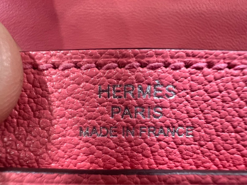 🌈Hermes💗Mini Verrou💗夏日粉銀扣編織帶🌟99新🌟miniverrou🌟Verrou🌟愛馬仕🌟-3